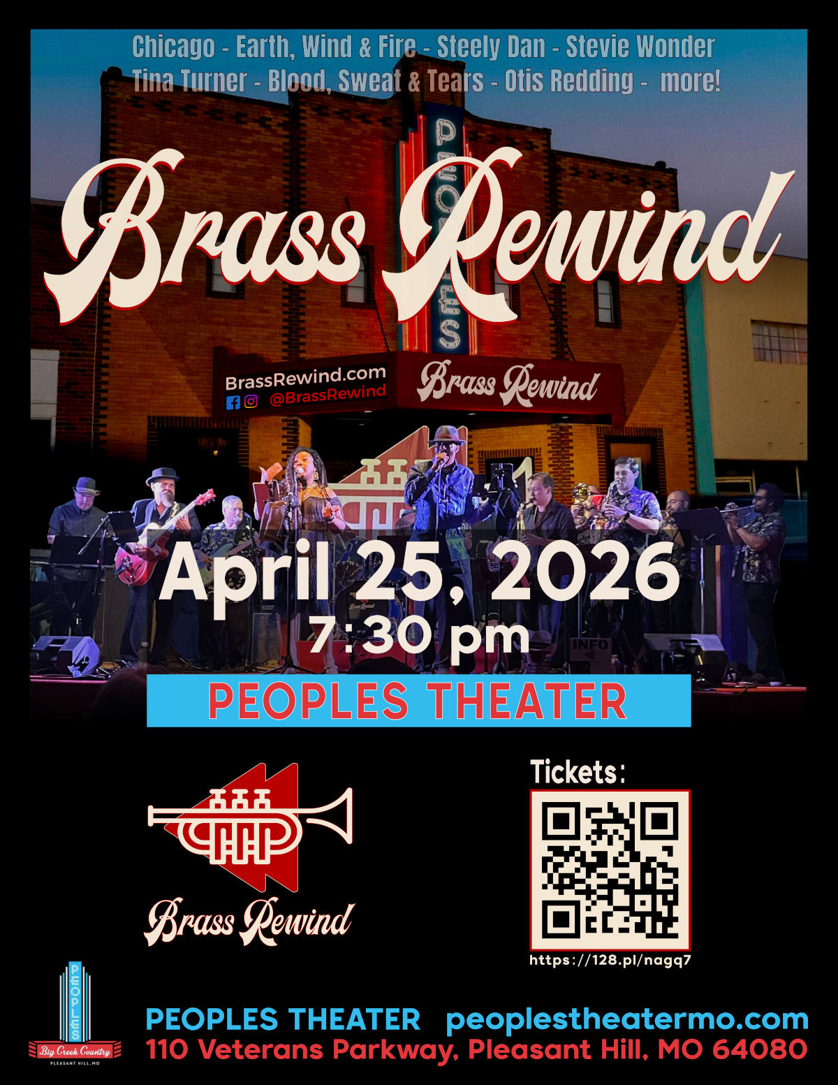 Brass Rewind at Peoples Theater Pleasant Hill April 25, 2026