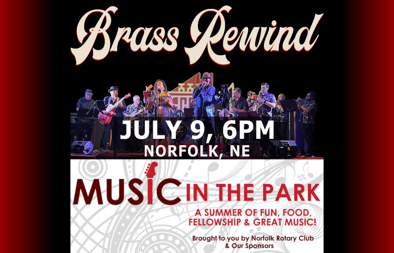 Brass Rewind at Music in the Park, Norfolk, NE -- July 9, 2026